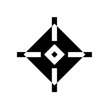 Target animation icon for social media, presentations, videos, websites. Alpha Channel