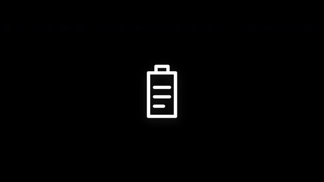 Premium task list line icon animation with smooth reveal and seamless loop. Ideal for planning, organization, workflow management, and productivity projects.
