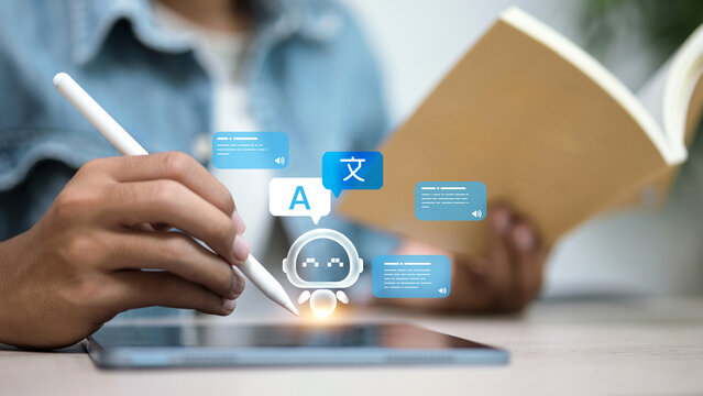 Artificial Intelligence Language Translation Assistant on Tablet for Multilingual Learning, Education, Communication and Digital Technology