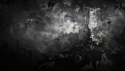 Fototapeta premium Textured monochrome image showing streaks, stains, and peeling. Gives an abstract, aged, and distressed appearance