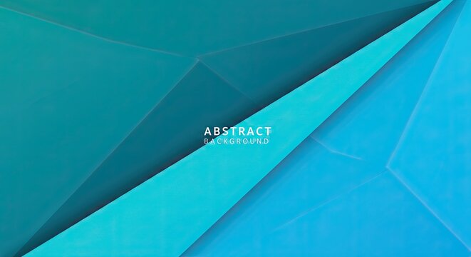 Geometric Abstract Background with Teal and Light Blue Layers