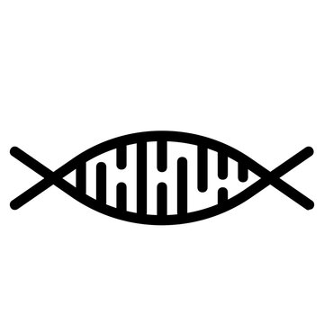 dna education icon line logo . 