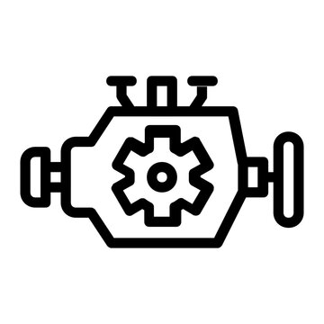 engineering education icon line logo . 