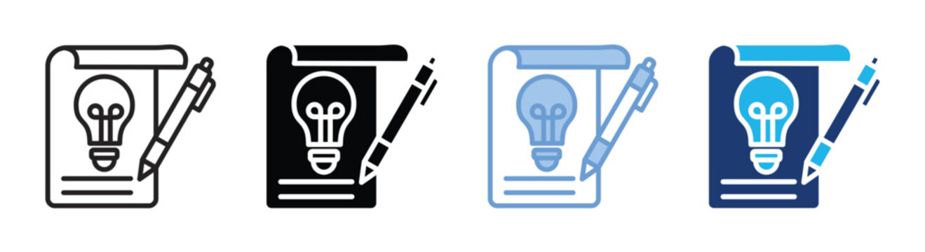Concise icon set multiple style collection