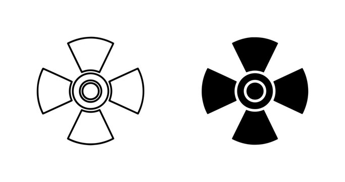 Cross Shape Icon Set, Simple Outline and Solid Black Vector Graphics for Design