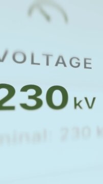 Grid Voltage Reading of 231 kV Above 230 kV Nominal