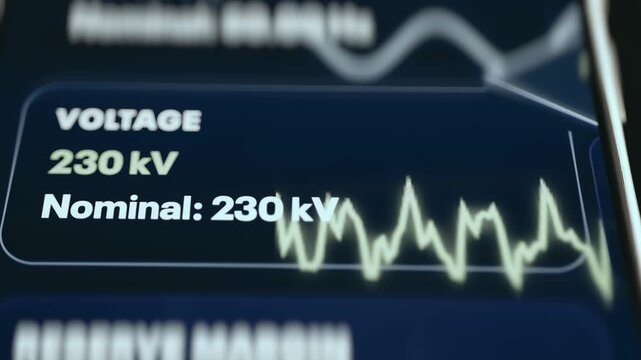 Grid Voltage of 231 kV Above Nominal With Live Waveform