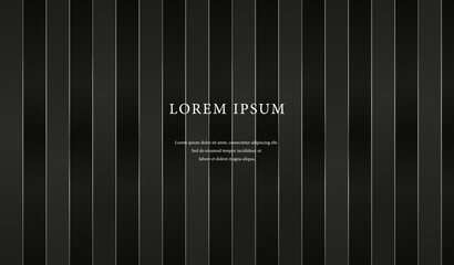 Obraz premium Luxury Black Striped Background with Elegant Silver Lines and Subtle Shine
