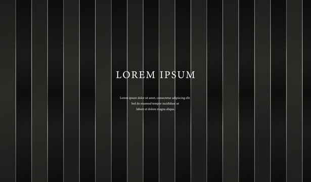 Luxury Black Striped Background with Elegant Silver Lines and Subtle Shine