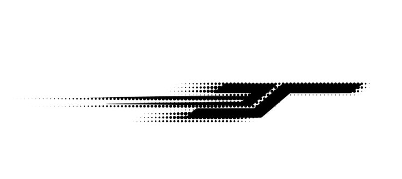 Race halftone car decals and motorsport stickers, racing labels and team emblems. Vector arrows, checkered flags and stripe elements. Rally graphics for cars and motorcycles 