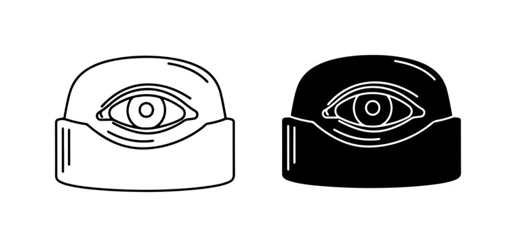All-Seeing Eye Beanie Icons, Mystic Symbol, Conspiracy Theory, Occult, Secret Society