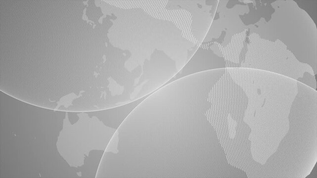 White color rotating hi tech globe hi tech design loopable dark technology background