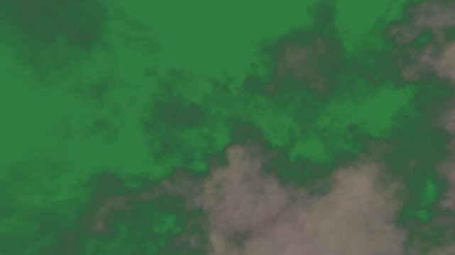 Black and white logo smoke coming out of cloud background clouds sky some isolated on green screen background