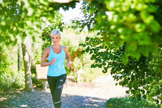 Woman jogging in the park