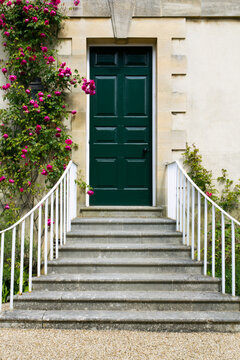 Classical style staircase and front door