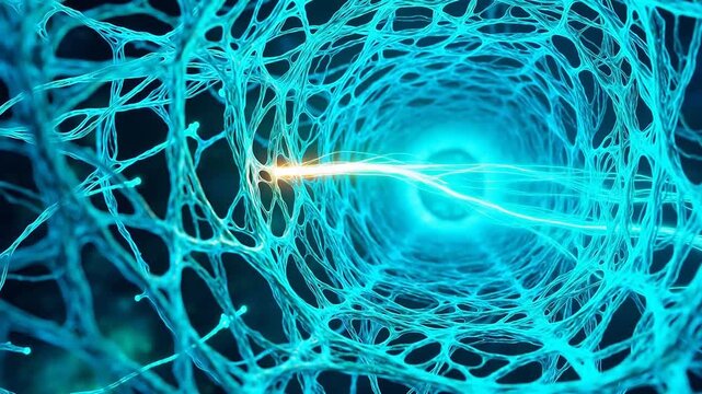 Microscopic Neuron Regeneration on Nanofiber Scaffolds