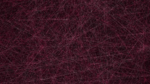 Dark crimson maroon surface covered in thin chaotic intersecting linear patterns and light glowing scratch marks