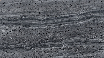 Naklejka premium Dark Cool Pewter Travertine Seamless Pattern Background