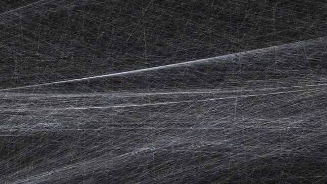Flowing white luminous energy lines streaming through dark space creating dynamic movement and complex spatial patterns