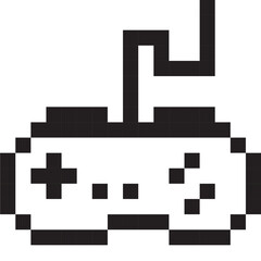 retro joystick pixel art icon © KEEE