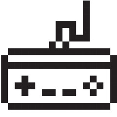 retro joystick pixel art icon © KEEE