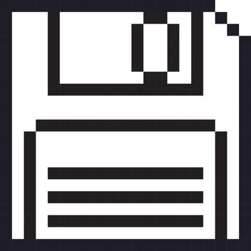 floppy disc pixel art icon