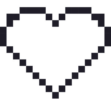 heart pixel art icon