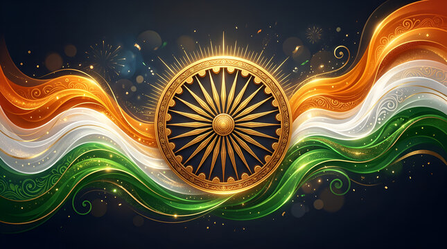 Premium Indian Independence Day Illustration