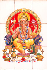 Fototapeta premium hindu god ganesh 
