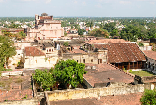 aerial view of the city