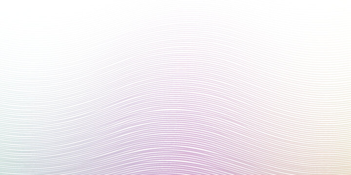 Guilloche pattern, passport rainbow watermark intersecting wavy lines with pastel rainbow gradient background