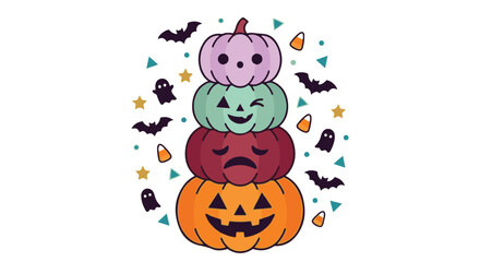 Fototapeta premium Halloween Decorative Elements