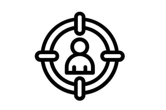 Target Audience and HR Recruitment Focus Icon