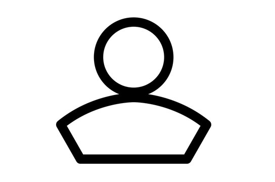 Minimalist User Profile Outline Icon