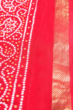 red fabric background