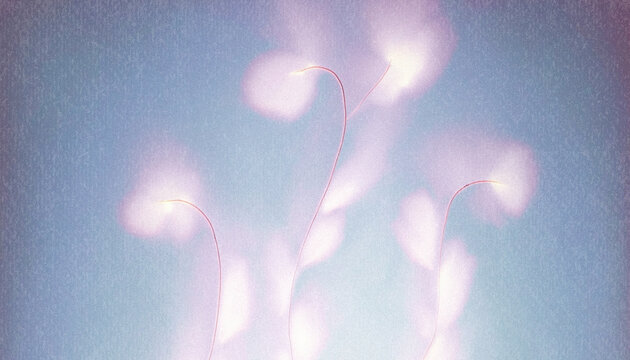 Dreamy Abstract Gradient Background with Glowing Light, Grainy Paper Texture and Y2K Retro Aesthetic