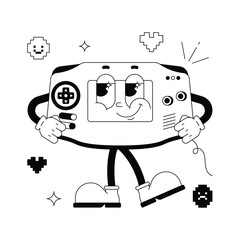 Video Game Retro Vector Illustration Eps 10 File © Optima GFX
