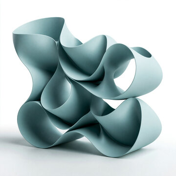Organic wave-inspired desktop organizer designed for modern workspaces and 3D printing.
