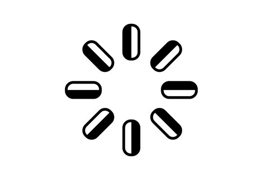 Modern Loading Indicator Vector Icon