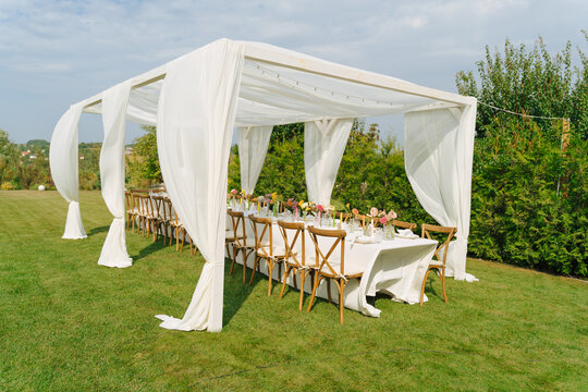 white wedding chairs