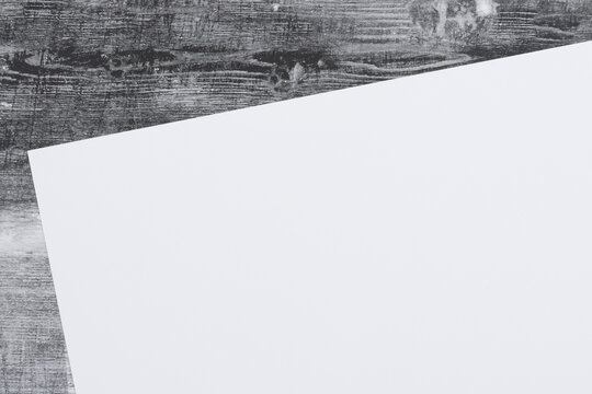 Grunge gray texture with blank paper background