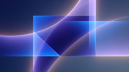 Obraz premium Abstract blue and purple geometric light background with rectangles