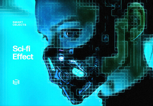 Sci-Fi Photo Effect For Poster And Social Media Design
