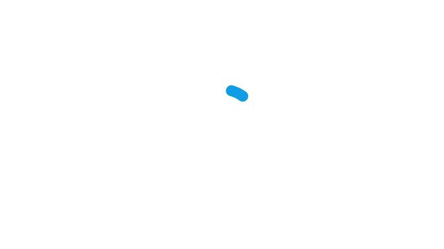 Blue Loading screen bar animation  