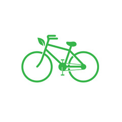 Fototapeta premium Eco-friendly bicycle logo illustration