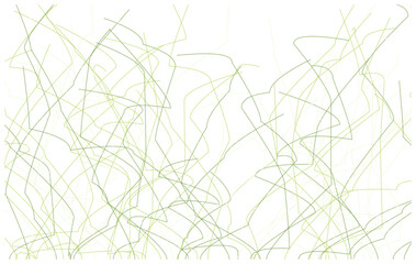 Obraz premium Abstract green lines pattern on white background, a dynamic and flowing design element.
