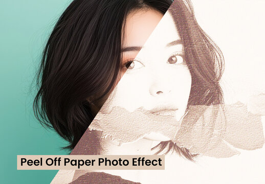 Peel Off Paper Photo Effect