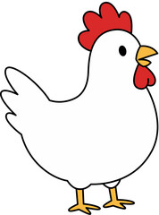 Rooster cartoon illustration © Teddy