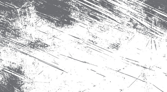 Gray and white distressed grunge texture with diagonal scratches and speckles scratchy