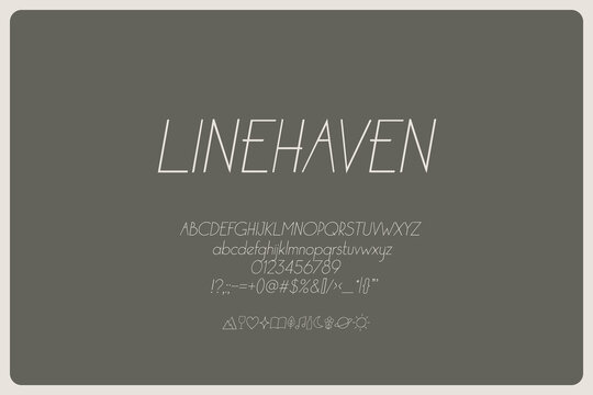 Linehaven Italic Font Minimal Lifestyle Line Typeface For Minimal Branding Wellness Packaging Interior Labels Calm Stationery And Creative Display Typography
